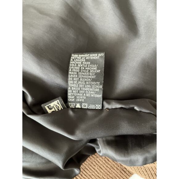 Obey Propaganda Faux Leather Bomber Jacket Men L Brown Collared Full Zipper - Picture 9 of 11